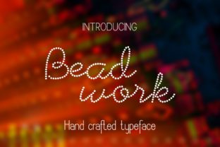 Beadwork: A Rhinestone-Inspired Script Font for Makers