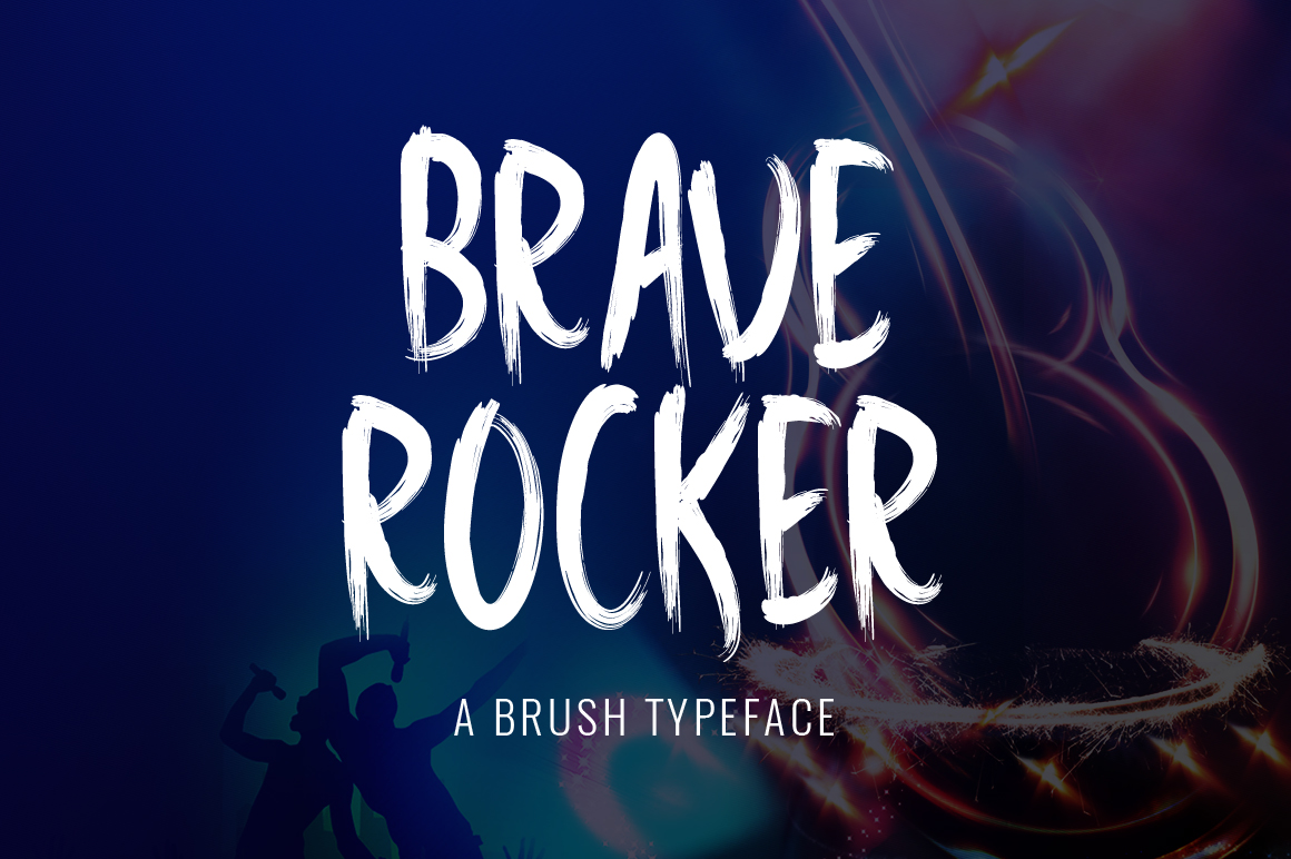 Brave Rocker: A Fun Rough Brush Font for Bold Branding
