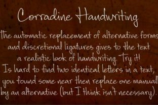 Corradine Handwriting Family Font for Campaigns