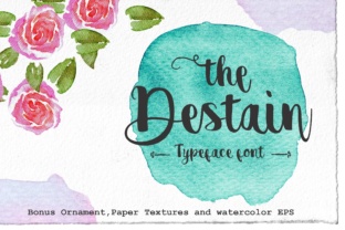 Destain: A Handwritten Brush Typeface for Editorial Design