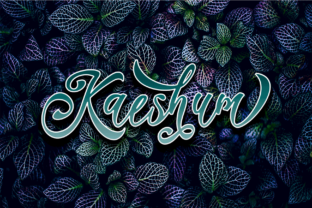 Kaeshum Script Font for Bold Handmade Designs