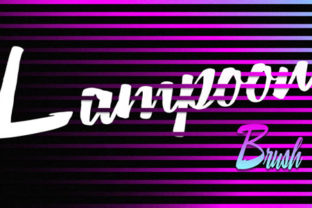 Lampoon Brush Font for Retro Branding