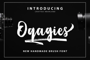 Oqagies: A Stunning Brush Typeface for Editorial Design