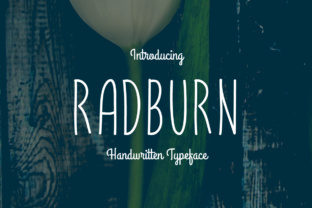 Radburn: A Clean Script Handwritten Font for Branding