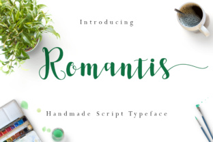 Romantis: A Handwritten Script Font for Editorial Design