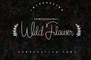 Wild Flower Font for Handmade Branding