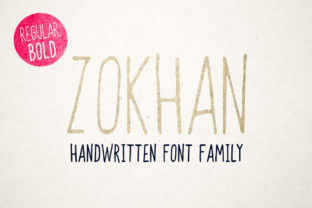 Zokhan: A Personal Script Handwritten Font